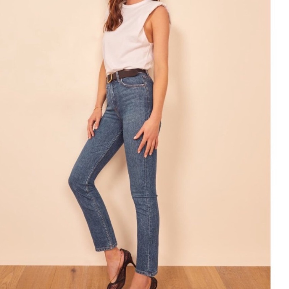Reformation Liza High Rise Straight Jeans